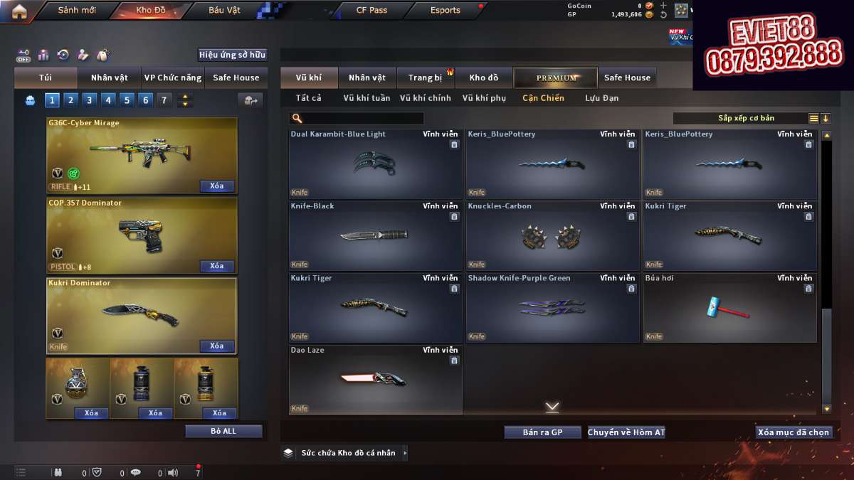 shop acc cf uy tin gia re